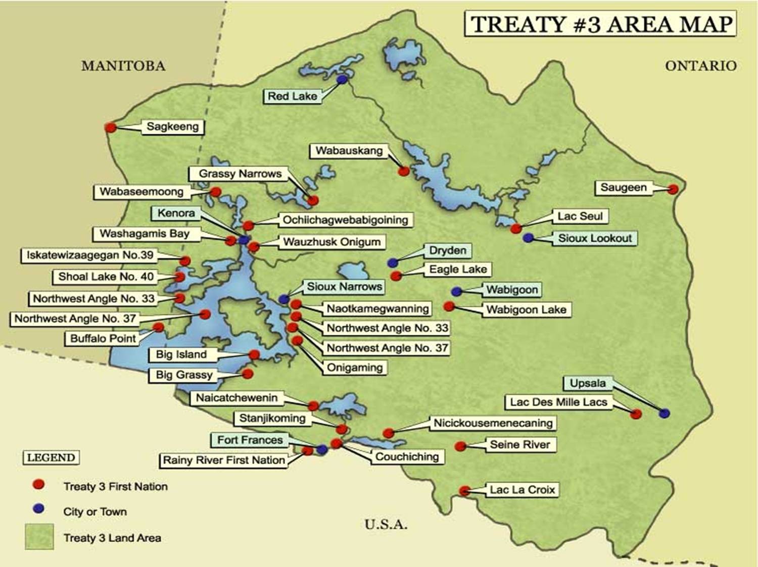 Treaty 3 Map